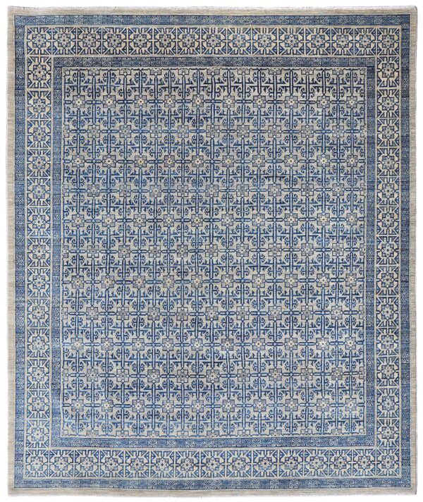 Afghan Seljuk rug knotted by hand with hand-carded, hand-spun, vegetable-dyed wool.