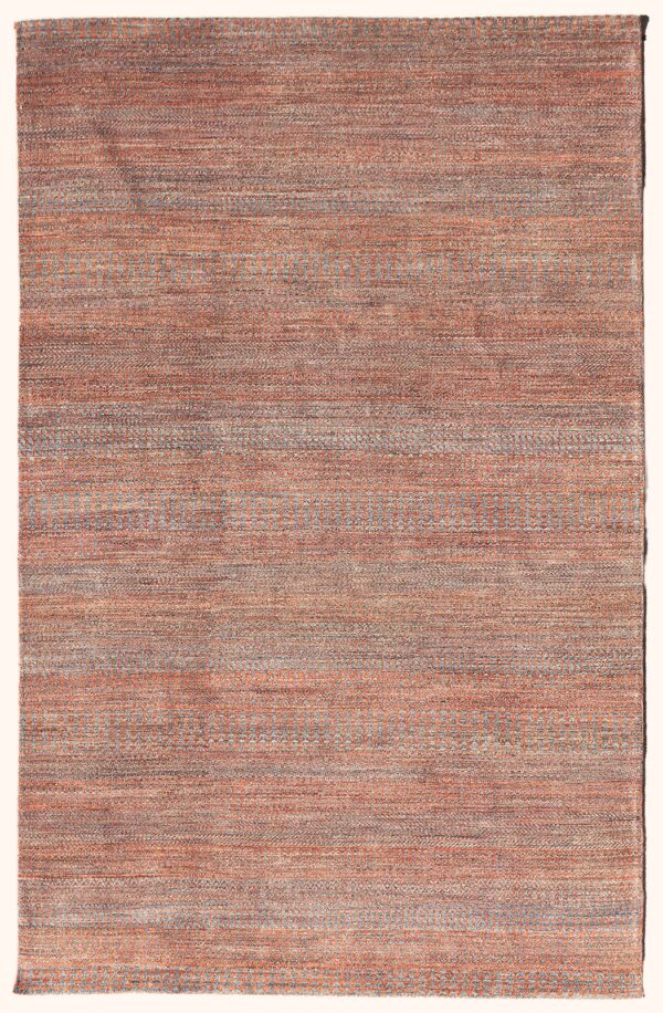 Afghan Gabbeh rug knotted by hand with hand-carded, hand-spun, vegetable-dyed wool.