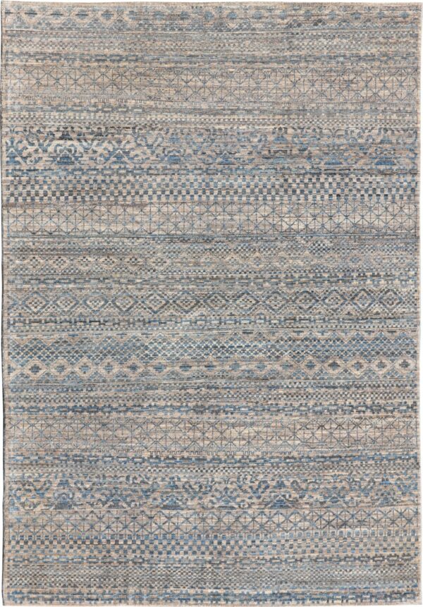 Afghan Gabbeh rug knotted by hand with hand-spun, vegetable-dyed wool.