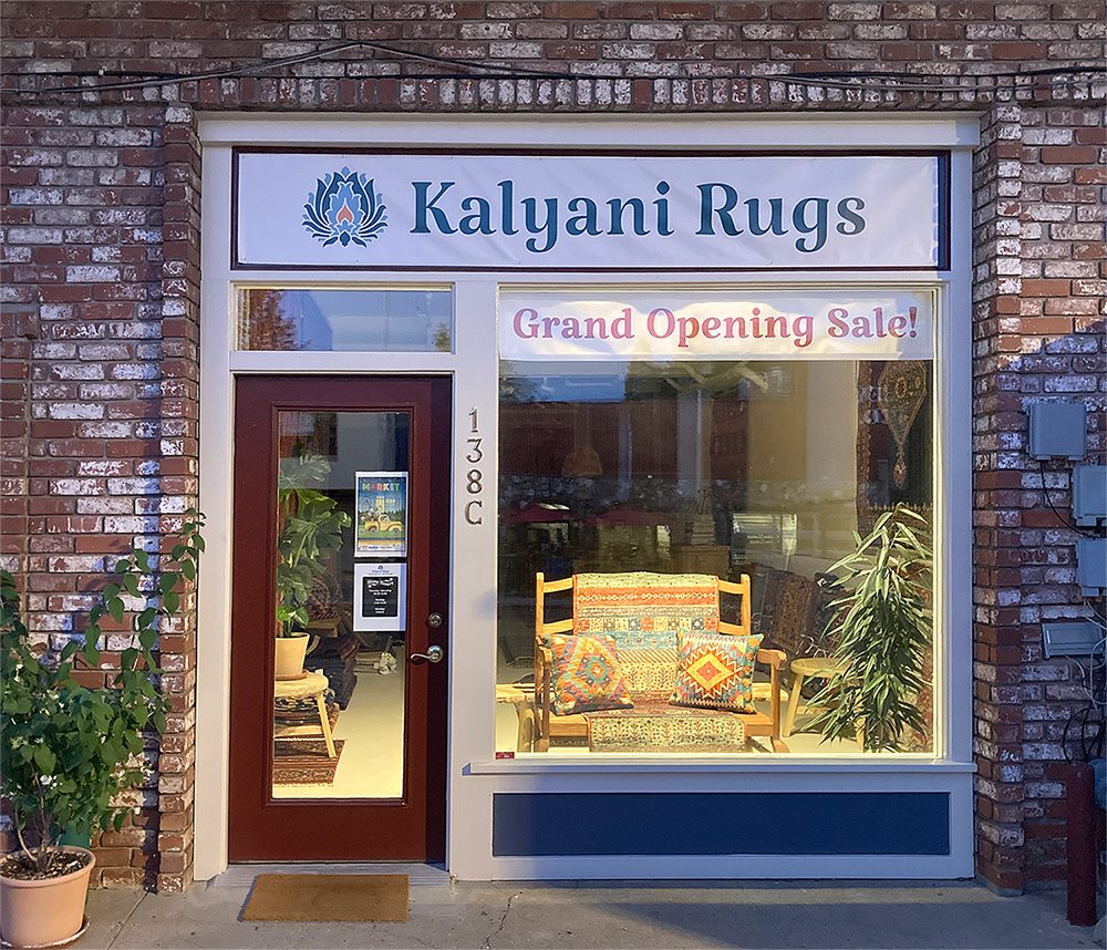 Kalyani Rugs Grass Valley storefront.