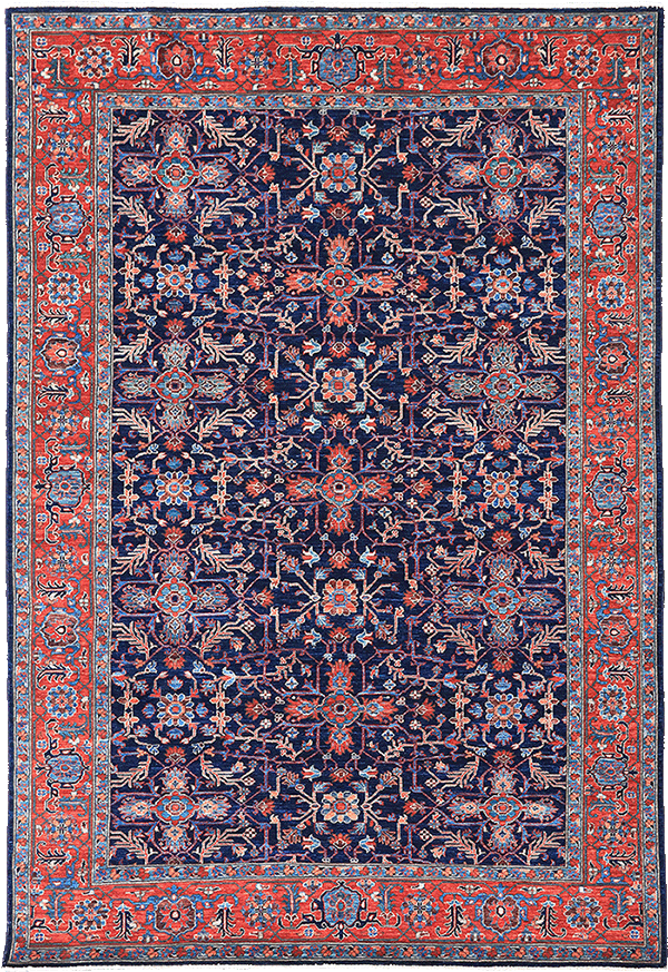 Beautiful Afghan Ferahan vegetable-dyed rug at Kalyani Rugs