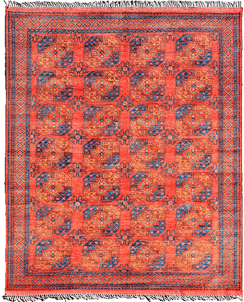 Beautiful Afghan Ersari vegetable-dyed rug at Kalyani Rugs