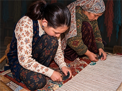 Weavers in Afghanistan