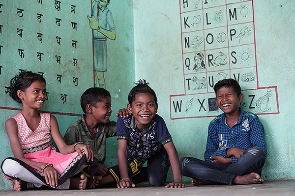 School children in India