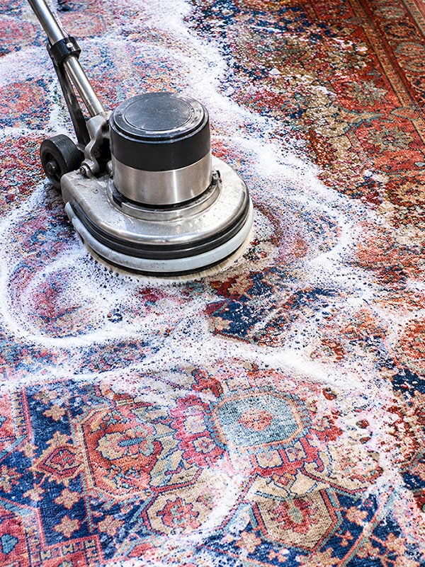 Rug washing at Kalyani Rugs
